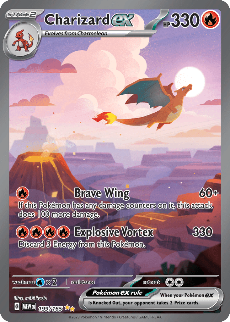 Charizard ex card artwork